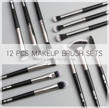 Load image into Gallery viewer, Makeup brushes set professional 12 pcs