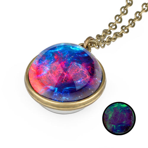 Nebula Galaxy Double Sided Necklace