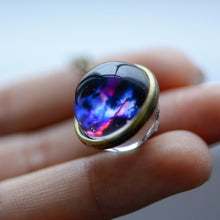 Load image into Gallery viewer, Nebula Galaxy Double Sided Necklace